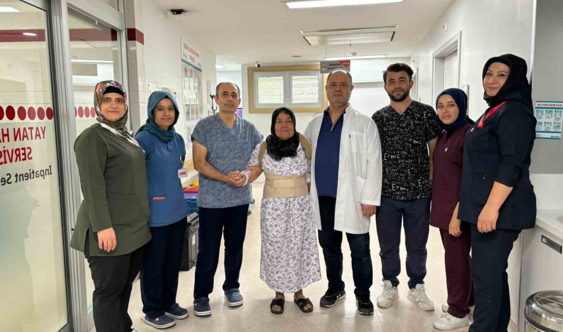 TOPALLAYARAK GELDİĞİ HASTANEDEN YÜRÜYEREK ÇIKTI