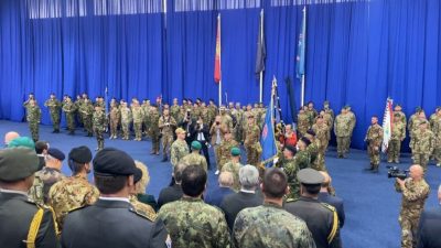 TÜRKİYE NATO'NUN KOSOVA'DAKİ BARIŞ GÜCÜ (KFOR) KOMUTANLIĞI GÖREVİNİ DÜZENLENEN TÖRENLE