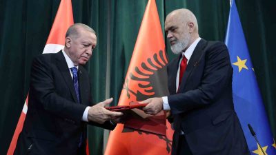 CUMHURBAŞKANI RECEP TAYYİP ERDOĞAN’IN ARNAVUTLUK ZİYARETİ SIRASINDA TÜRKİYE İLE ARNAVUTLUK