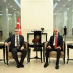 ulastirma ve altyapi bakani uraloglu irakli mevkidasi es sadavi ile gorustu cea8526