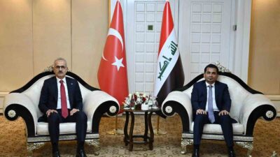 ULAŞTIRMA VE ALTYAPI BAKANI URALOĞLU, IRAKLI MEVKİDAŞI ES-SADAVİ İLE GÖRÜŞTÜ