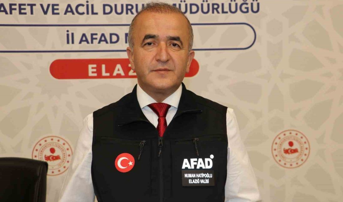 MEYDANA GELEN 5,9 BÜYÜKLÜĞÜNDEKİ DEPREM SONRASINDA AÇIKLAMALARDA BULUNAN ELAZIĞ VALİSİ