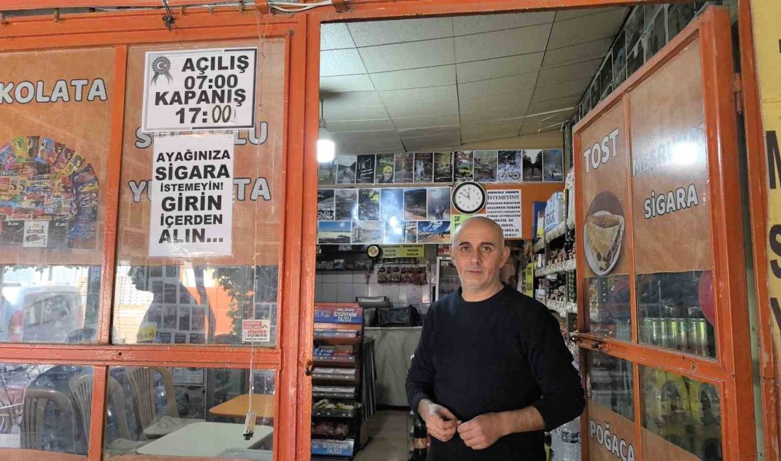BURSA'NIN İNEGÖL İLÇESİNDE BÜFE İŞLETEN ÖMER CABİR, VERESİYE VERİP GERİ
