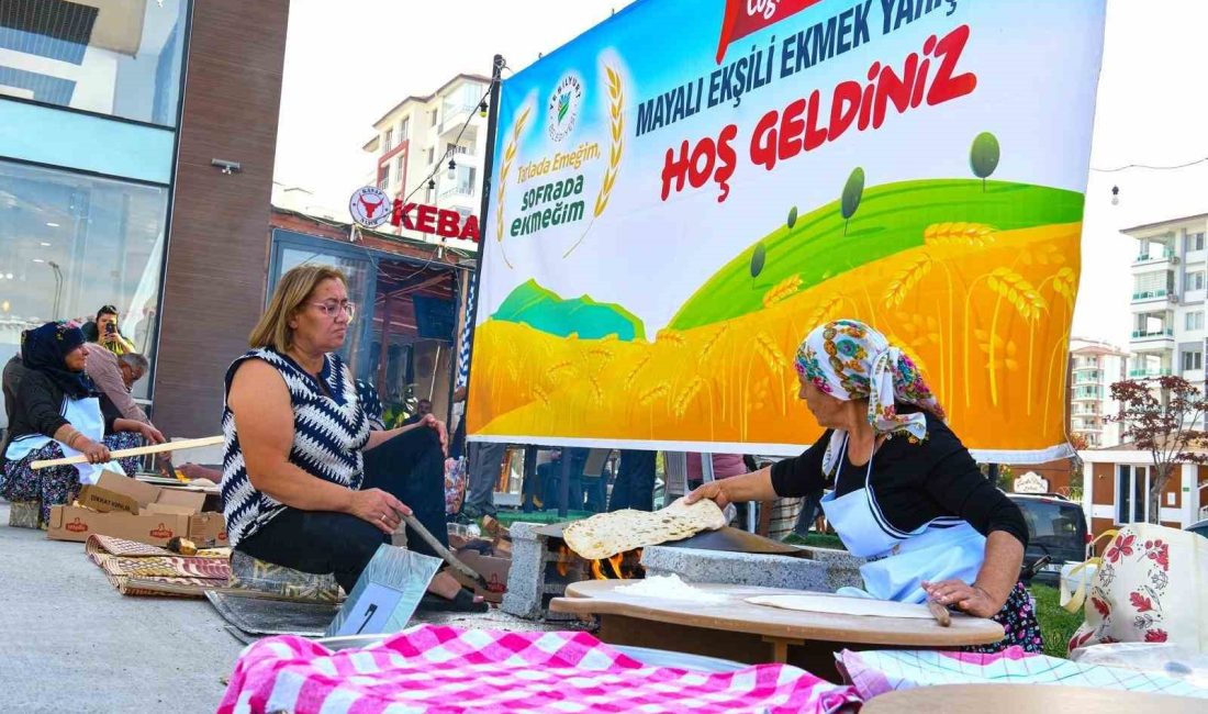 YEŞİLYURT BELEDİYESİ'NİN ÇİLESİZ SEMT PAZARINDA DÜZENLEDİĞİ “MAYALI EKŞİLİ EKMEK” YARIŞMASI,