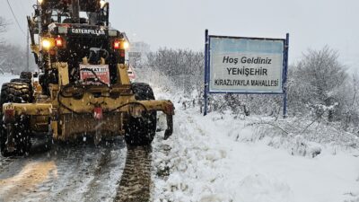 Bursa Büyükşehir Belediyesi, 17 ilçede karla mücadele çalışmaları kapsamında son