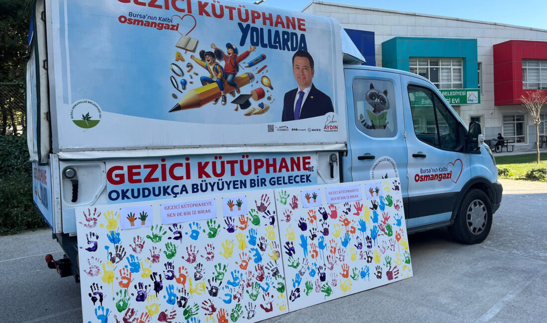 Osmangazi Belediyesi’nin merkeze uzak mahallerdeki çocukları kitap ile buluşturmak ve