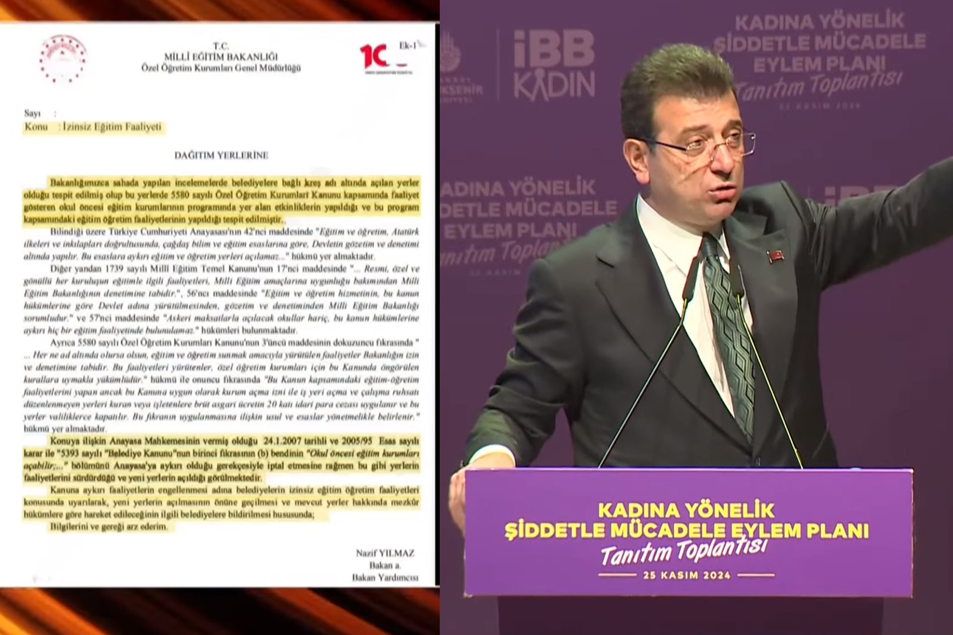 MEB'in kreş hamlesine tepki gösteren İBB Başkanı Ekrem İmamoğlu, "Bu