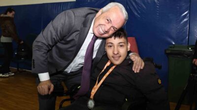 Nilüfer Belediyesi’nin, engelli bireylerin sosyalleşmesi için düzenlediği “Engelsiz Spor Etkinliği”