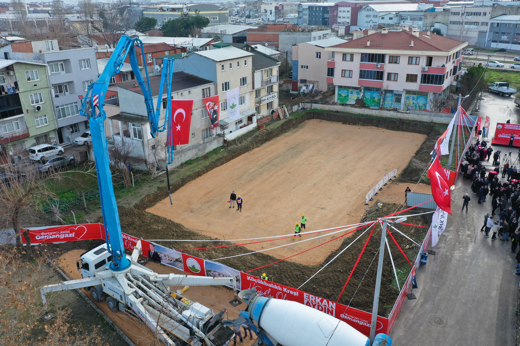 Osmangazi Belediyesi Dördüncü Kreşin Temelini Attı 2 Kres 1