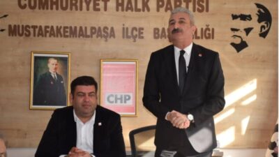 Cumhuriyet Halk Partisi (CHP) Bursa İl Başkanı Nihat Yeşiltaş, Mustafakemalpaşa'da