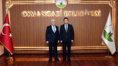 Bursa Büyükşehir Belediye Başkanı Mustafa Bozbey, Osmangazi Belediye Başkanı Erkan