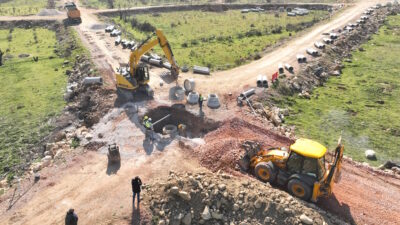 Bursa Büyükşehir Belediyesi BUSKİ Genel Müdürlüğü, yeni açılan imar yollarında