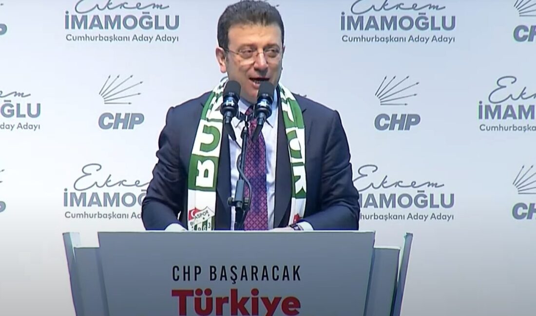 Ekrem İmamoğlu Bursa’da Konuşuyor: Salon Tıklım Tıklım Doldu