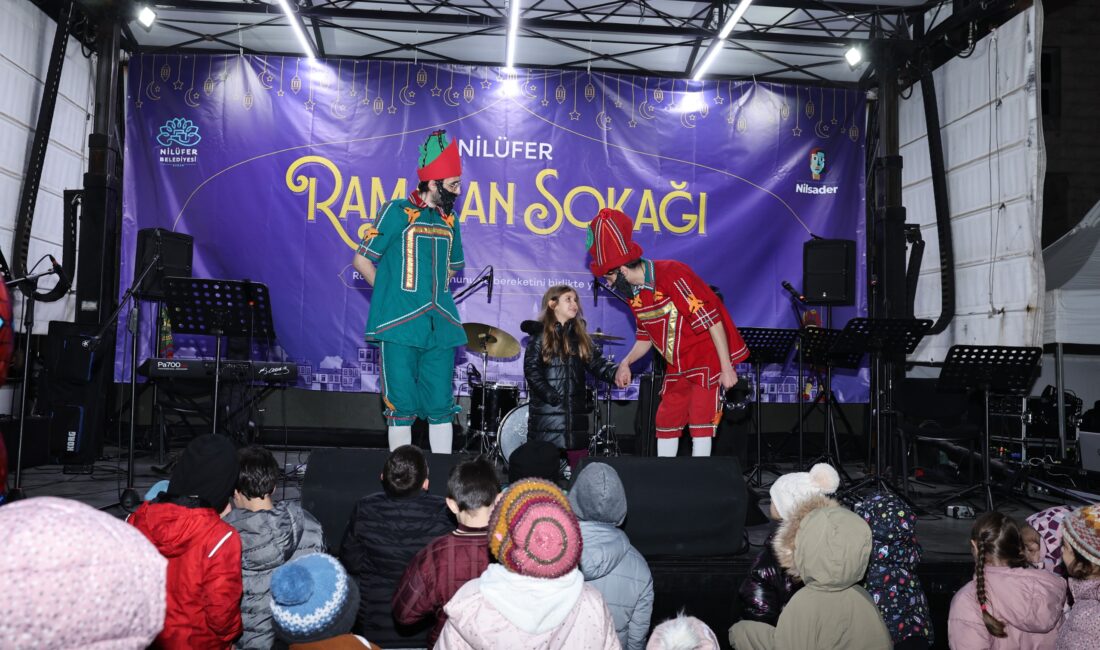 Nilüfer Ramazan Sokağı her akşam birbirinden farklı etkinliklere ev sahipliği