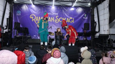 Nilüfer Ramazan Sokağı her akşam birbirinden farklı etkinliklere ev sahipliği