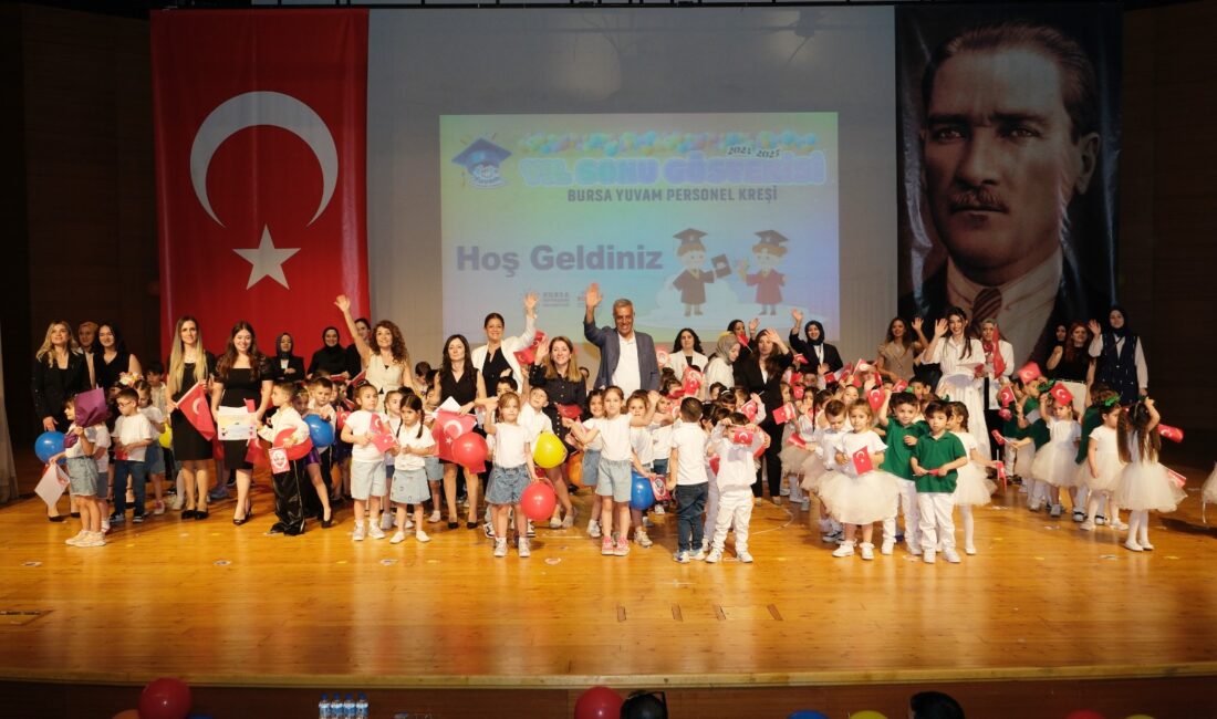 Bursa Büyükşehir Belediyesi çalışanlarının 4-6 yaş arasındaki çocuklarına eğitim veren