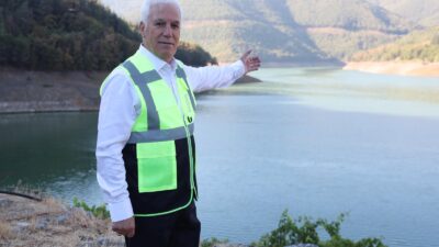 Nilüfer Barajı'nın tamamen kuruduğu, Doğancı Barajı'nın kritik seviyelere indiği Bursa'da