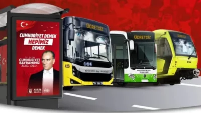 Bursa Büyükşehir Belediyesi, vatandaşların tören ve kutlamalara kolaylıkla ulaşabilmesi amacıyla