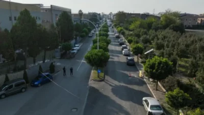 Bursa Büyükşehir Belediyesinin Gürsu da yürüttüğü asfalt yenileme ve yol