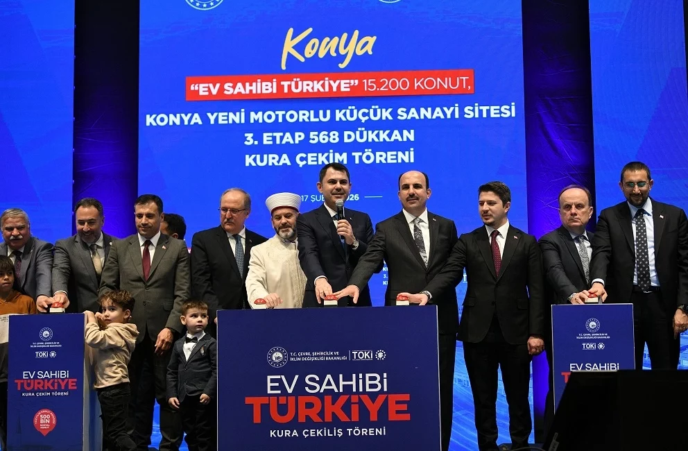Yüzyılın Konut Projesi kapsamında Konya’da yapılacak 15 bin 200 konutun