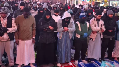 Ramazan ayının başlamasıyla ABD’nin New York kentindeki Times Meydanı’nda (Times