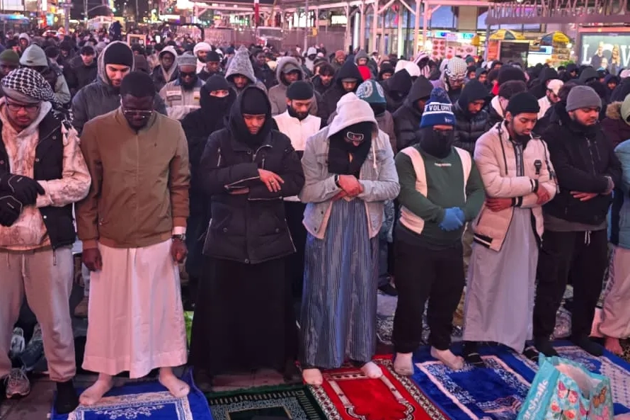 Ramazan ayının başlamasıyla ABD’nin New York kentindeki Times Meydanı’nda (Times