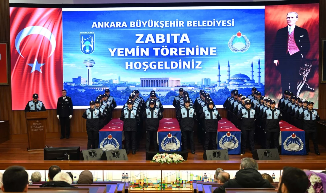 Ankara Büyükşehir Belediyesi’nde aday memurluk süreçleri tamamlanan personeller yemin töreni