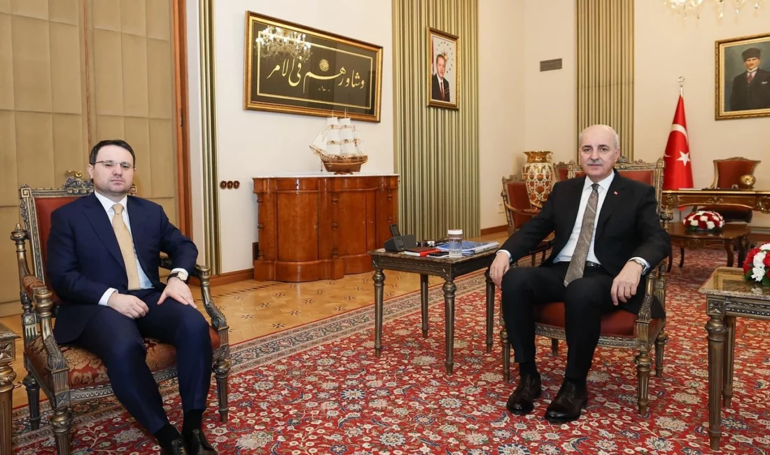 TBMM Başkanı Numan Kurtulmuş, Adalet Bakanı Akın Gürlek'i makamında kabul