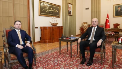 TBMM Başkanı Numan Kurtulmuş, Adalet Bakanı Akın Gürlek'i makamında kabul