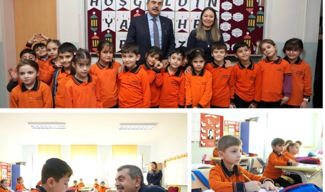 Milli Eğitim Bakanı Yusuf Tekin, Artvin programı kapsamında Çoruh İlkokuluna