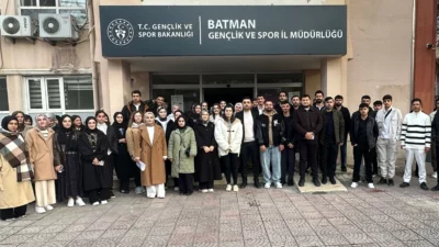 Batman'ın Sason ilçesinde "Gençler Bakanlığında" projesi kapsamında 18-29 yaş aralığındaki