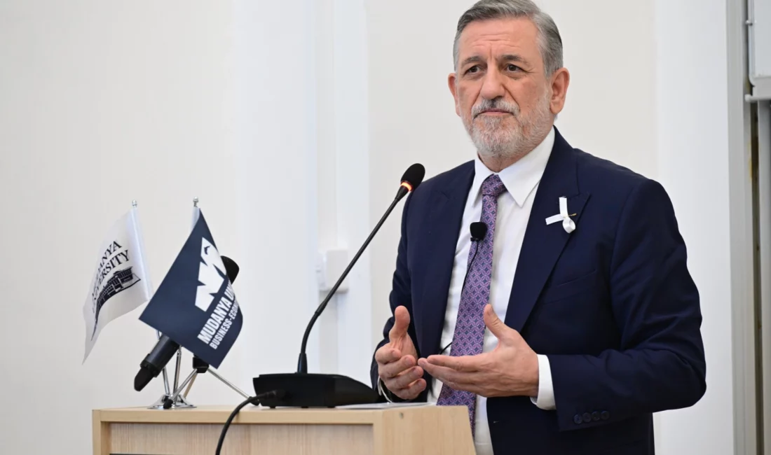 BTSO Yönetim Kurulu Başkanı İbrahim Burkay, Mudanya Üniversitesi’nde düzenlenen “İş