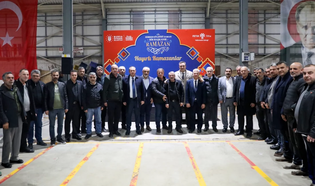 Ramazan ayı boyunca 17 ilçede iftar sofraları kuran Bursa Büyükşehir