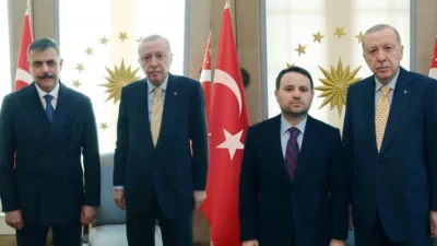 Cumhurbaşkanı Recep Tayyip Erdoğan, İçişleri Bakanı Mustafa Çiftçi ve Adalet