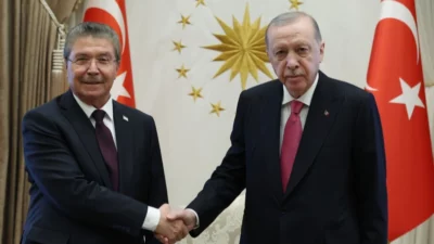 Cumhurbaşkanı Recep Tayyip Erdoğan, Kuzey Kıbrıs Türk Cumhuriyeti (KKTC) Başbakanı