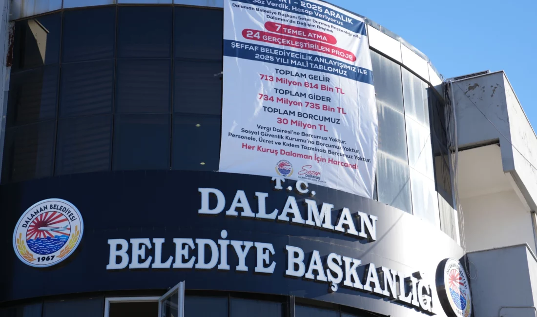 Dalaman Belediye Başkanı Sezer Durmuş, belediyenin 2024 Mart – 2025