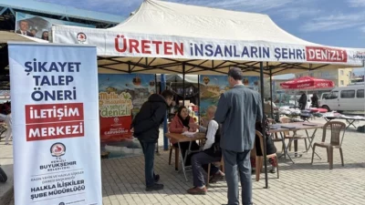 Denizli Büyükşehir Belediyesi, vatandaşlarla doğrudan iletişimi güçlendirmek amacıyla kent genelindeki