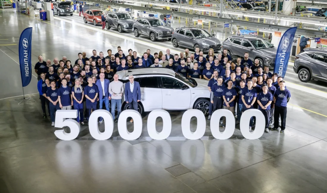 Hyundai Motor Manufacturing Czech (HMMC), Çekya’daki Nošovice fabrikasında 5 milyonuncu