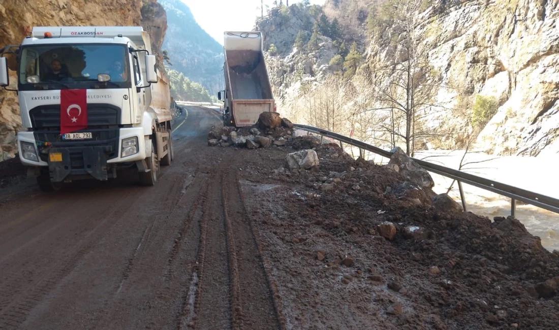 Kayseri’de etkili olan sağanak ve kar yağışı sonrası Kayseri Büyükşehir