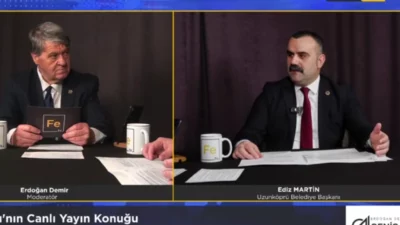 Fe TV ekranlarında yayınlanan "Geniş Açı" programında konuşan Uzunköprü Belediye