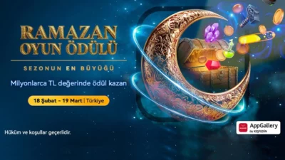 Türk oyuncular, AppGallery'de Ramazan ayı boyunca kademeli puan iadesi ödüllerinin