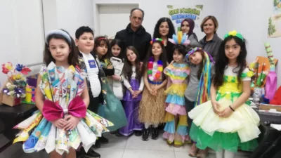 Bursa'nın Mudanya ilçesinde Şehit Tunahan Yavuz İlkokulu 2. sınıf öğrencileri,