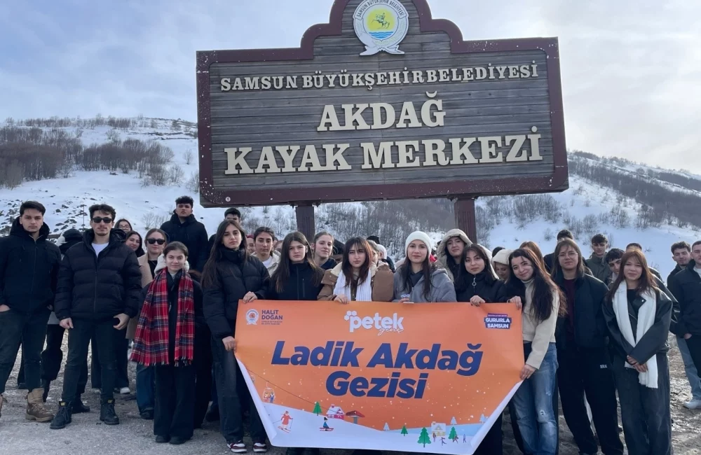 Samsun Büyükşehir Belediyesi’nin “Petek Genç” gezi programları kapsamında düzenlediği Akdağ