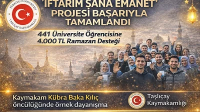 Ağrı'da Taşlıçay Kaymakamlığı tarafından Ramazan ayı öncesinde duyurulan “İftarım Sana