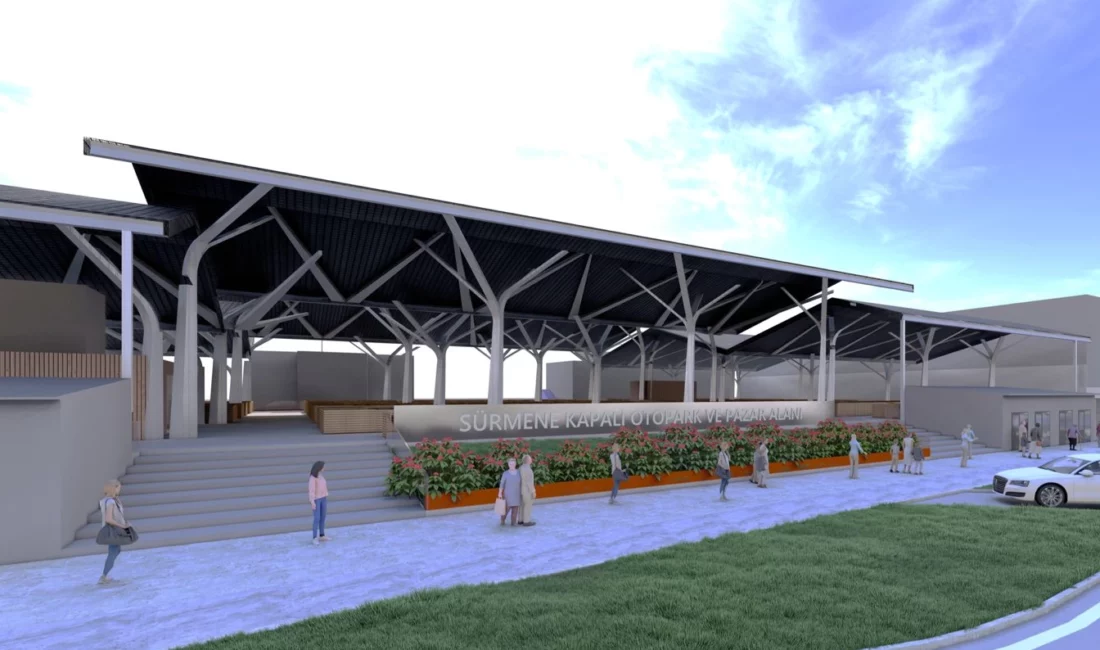Trabzon Büyükşehir Belediyesi tarafından Sürmene ilçesinde hayata geçirilecek modern pazar