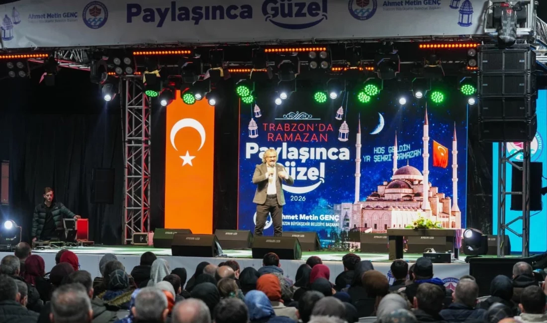Trabzon Büyükşehir Belediyesi’nin Ramazan etkinlikleri kapsamında düzenlenen Ramazan Sohbetleri programına