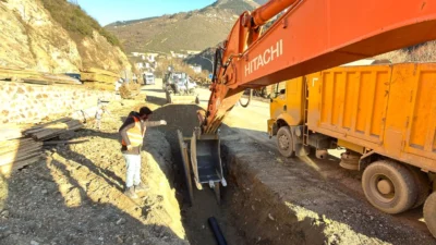 Trabzon Büyükşehir Belediyesi, Maçka ilçesinde altyapı yatırımlarını sürdürüyor. Geçtiğimiz yıl