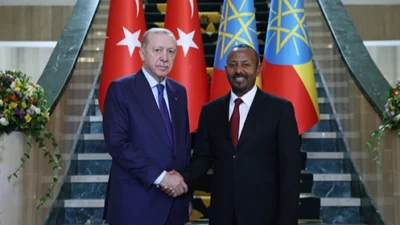 Cumhurbaşkanı Erdoğan, Etiyopya'da Başbakan Abiy Ahmed Ali ile yaptığı ikili
