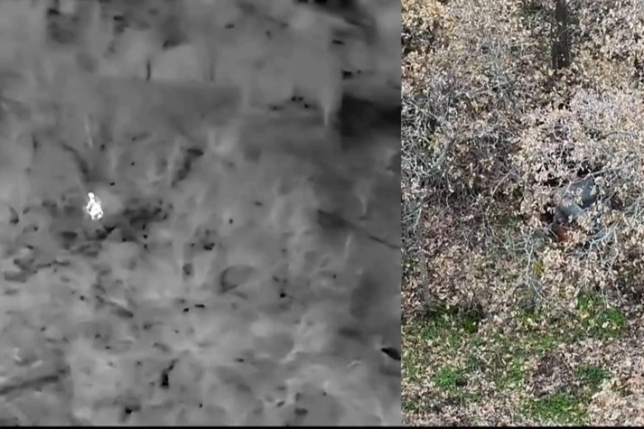 Uşak Doğa Koruma ve Milli Parklar ekipleri, termal drone destekli