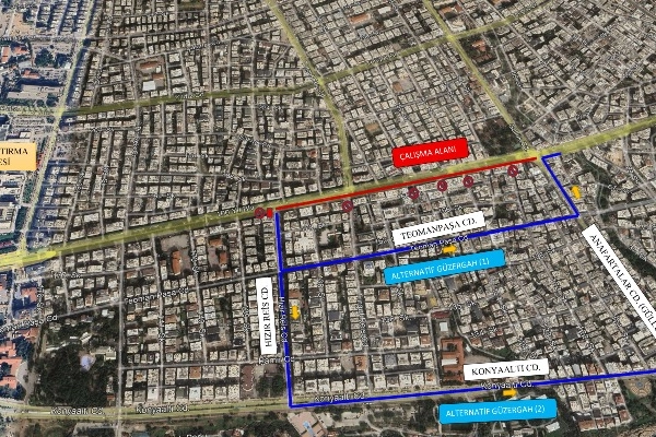 Antalya Büyükşehir Belediyesi 100. Yıl Bulvarı’nda altyapı kurum ve kuruluşlarının
